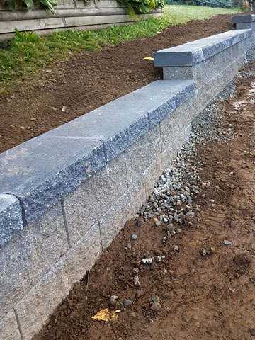 Concrete Block Wall Installation Mission, BC
