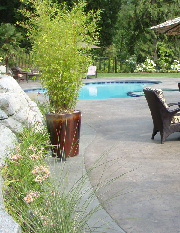 Concrete Patio Pool Deck Fraser Valley