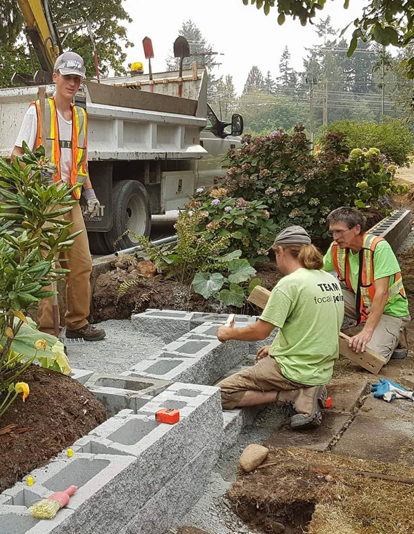 Concrete Block Retaining Wall Fraser Valley