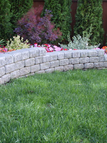 Stone, Timber and Brick Retaining Walls