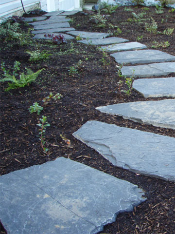 Flagstone and Interlock Stonework Patios and Walkways