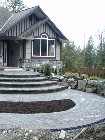 Flagstone and Interlock Stonework Patios and Walkways