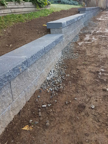 Stone, Timber and Brick Retaining Walls