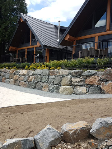 Stone, Timber and Brick Retaining Walls