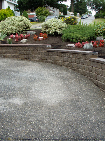 Stone, Timber and Brick Retaining Walls