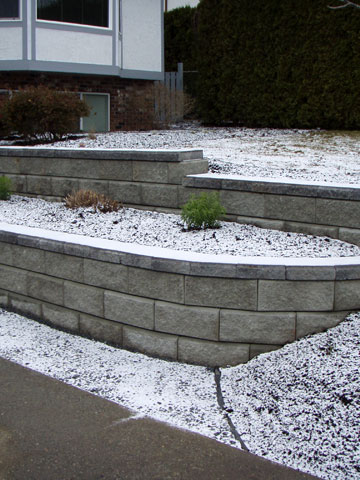 Stone, Timber and Brick Retaining Walls