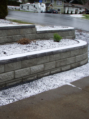 Stone, Timber and Brick Retaining Walls