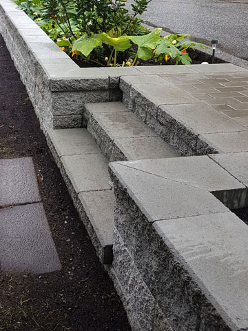 Stone, Timber and Brick Retaining Walls