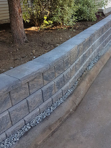 Stone, Timber and Brick Retaining Walls