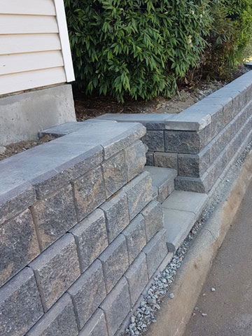 Stone, Timber and Brick Retaining Walls