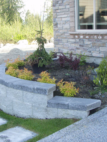 Stone, Timber and Brick Retaining Walls